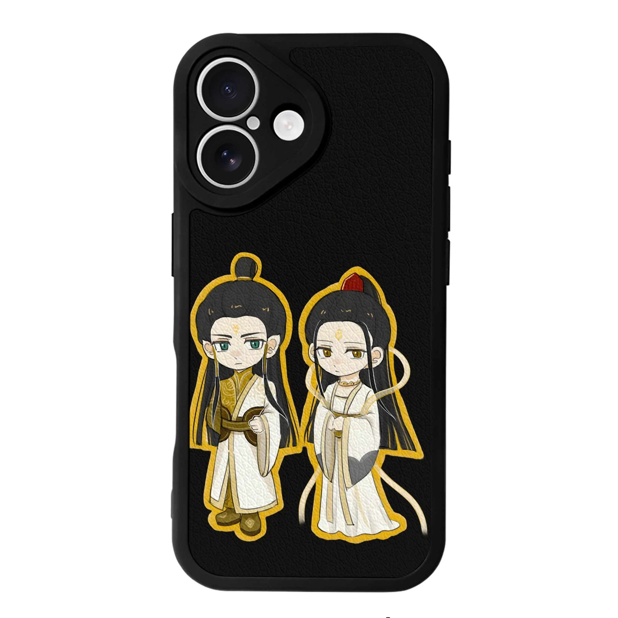 （画像用） Ne Zha 2 ナタ 魔童の大暴れ 【iPhone 16シリーズ対応】シリコンスマホケース（レザー調） 材質：シリコン